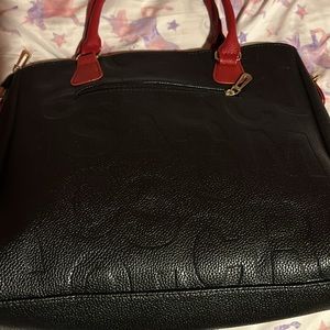 Cute red and black tote purse